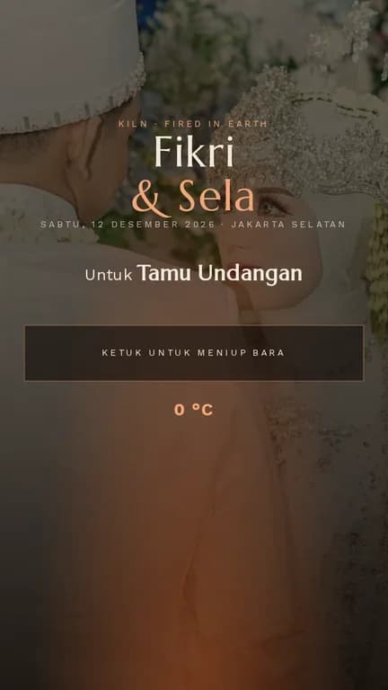 Pratinjau undangan Kiln — Clay & Ember