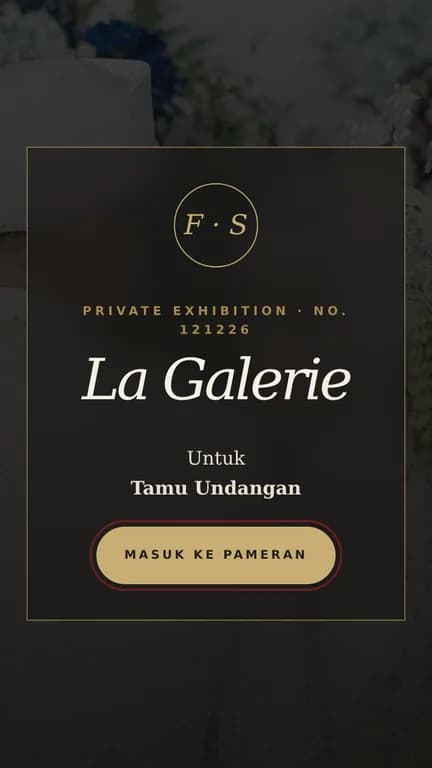 Pratinjau undangan La Galerie — The Living Masterpiece