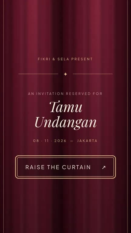 Pratinjau undangan Nocturne — A Wedding Opera