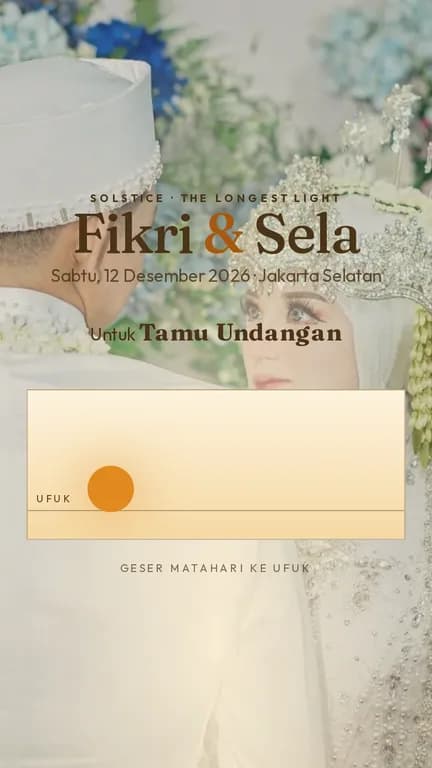 Pratinjau undangan Solstice — Dawn to Dusk